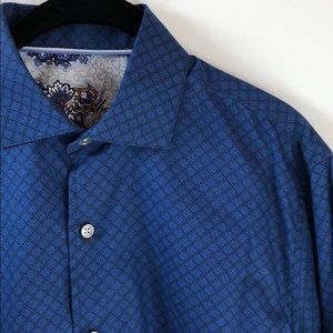 NWT Tasso Elba royal blue dress shirt